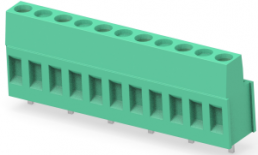 Leiterplattenklemme, 6-polig, RM 10 mm, 0,05-3 mm², 24 A, Käfigklemme, grün, 282858-6