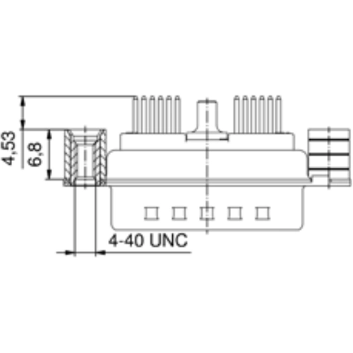 3H15W4SAR69A50X CONEC D-Sub Steckverbinder Bild 2