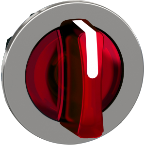 Frontelement, unbeleuchtet, rastend, Bund rund, rot, 3 x 45°, Einbau-Ø 30.5 mm, ZB4FK1343