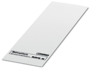 Zelluloseacetat Etikett, (B) 6.1 mm, weiß, Trägerkarte mit 250 Stk