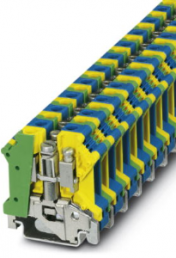 Schutzleiterklemme, Schraubanschluss, 0,5-16 mm², 2-polig, 76 A, 4 kV, gelb/grün/blau, 3024740