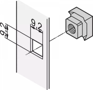 21101-171 SCHROFF Muttern, Scheiben, Ringe