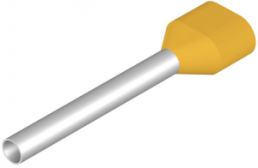 Isolierte Aderendhülse, 1,0 mm², 25 mm/18 mm lang, gelb, 9037280000