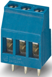 Leiterplattenklemme, 2-polig, RM 5.08 mm, 0,2-4,0 mm², 24 A, Schraubanschluss, blau, 1706439