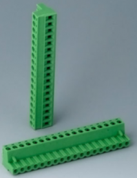 Buchsenleiste, 18-polig, RM 5.08 mm, abgewinkelt, grün, B6604223