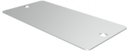Aluminium Schild, (L x B) 60 x 30 mm, silber, 1 Stk