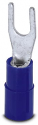 Isolierter Gabelkabelschuh, 1,5-2,5 mm², AWG 16 bis 14, M3,5, blau