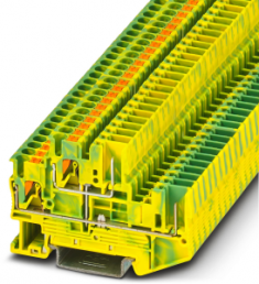 Schutzleiter-Doppelstockklemme, Push-in-Anschluss, 0,14-4,0 mm², 6 kV, gelb/grün, 3210897