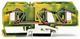 3-Leiter-Schutzleiterklemme, Federklemmanschluss, 0,2-16 mm², 1-polig, 76 A, 8 kV, gelb/grün, 283-677