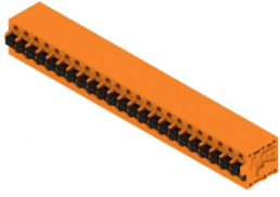Leiterplattenklemme, 23-polig, RM 5 mm, 0,12-2,5 mm², 20 A, Federklemmanschluss, orange, 1331940000