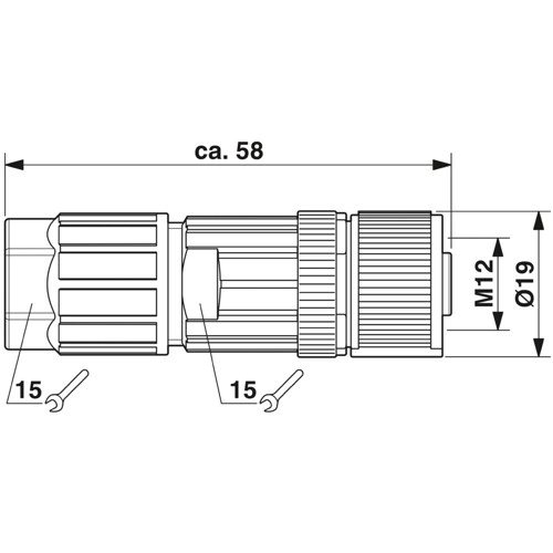 1072545 Phoenix Contact Sensor-Aktor Rundsteckverbinder Bild 5