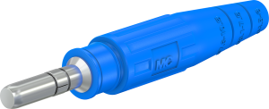 6 mm Stecker, Crimpanschluss, 16 mm², blau, 15.0002-23