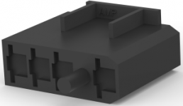 Isoliergehäuse für 6,35 mm, 4-polig, Nylon, UL 94V-2, schwarz, 521066-1
