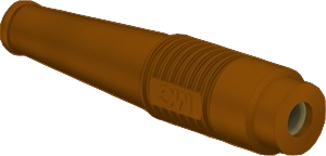 4 mm Isoliertülle, Lötanschluss, 2,5 mm², braun, 64.1004-27