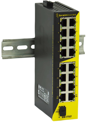 SW-7717 BRAINBOXES Industrial Ethernet Switches Bild 1