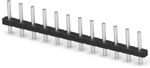 Leiterplattenklemme, 12-polig, RM 5 mm, 12 A, Stift, schwarz, 1-1546931-2