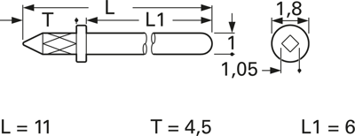 1364G.61 Vogt Steckerstifte für Leiterplatten