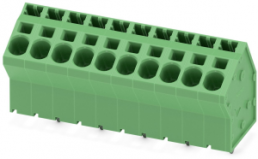 Leiterplattenklemme, 10-polig, RM 7.5 mm, 0,2-6,0 mm², 41 A, Federklemmanschluss, grün, 1819163