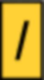 Polyamid Kabelmarkierer, Aufdruck "/", (L x B x H) 3 x 6.4 x 5 mm, max. Bündel-Ø 2.8 mm, gelb, 561-01724