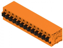 Leiterplattenklemme, 13-polig, RM 5.08 mm, 0,12-2,5 mm², 20 A, Federklemmanschluss, orange, 1330830000