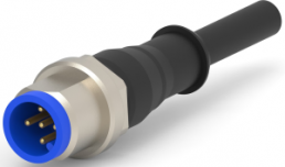 Sensor-Aktor Kabel, M12-Kabelstecker, gerade auf offenes Ende, 3-polig, 1.5 m, PVC, grau, 4 A, 1-2273042-1
