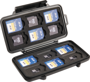 Schutzkoffer für 12 SD-Karten, (L x B x T) 122 x 57 x 140 mm, 1 kg, 0915 SD CARD
