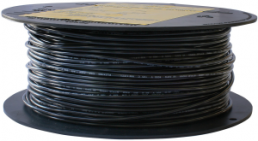 PVC-Schaltlitze, FÜNFNORM H05V2-K, 0,75 mm², AWG 20, schwarz, Außen-Ø 2,65 mm