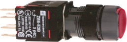 Drucktaster, Bund rund, rot, Frontring schwarz, Einbau-Ø 16 mm, XB6AF4B2B