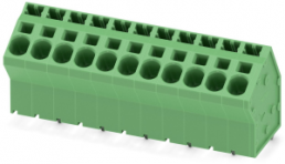 Leiterplattenklemme, 11-polig, RM 7.5 mm, 0,2-6,0 mm², 41 A, Federklemmanschluss, grün, 1819176