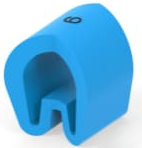 PVC Kabelmarkierer, Aufdruck "6", (L) 6 mm, max. Bündel-Ø 8.9 mm, blau, EC6123-000