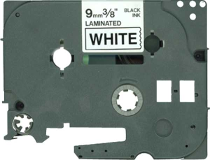 Schriftbandkassette, 18 mm, Band schwarz, Schrift weiß, 8 m, Z722D