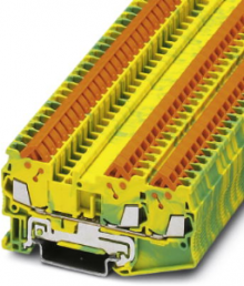 Schutzleiter-Reihenklemme, Schnellanschluss, 0,25-1,5 mm², 3-polig, 8 kV, gelb/grün, 3205064