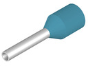 Isolierte Aderendhülse, 0,75 mm², 14 mm/8 mm lang, DIN 46228/4, hellblau, 9018550000