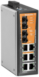 Ethernet Switch, managed, 8 Ports, 100 Mbit/s, 12-48 VDC, 1240990000