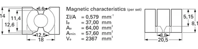 B65875B0000R087 TDK (EPCOS) Ferrite cores Image 2