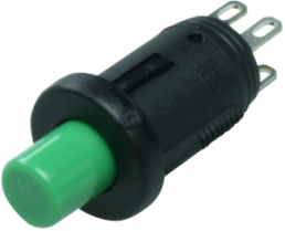Drucktaster, 2-polig, grün, unbeleuchtet, 0,2 A/60 V, Einbau-Ø 5.1 mm, IP40, 0041.8842.5107