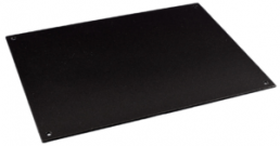 Aluminium Bodenplatte, (L x B x H) 298 x 222 x 2 mm, schwarz (RAL 9005)