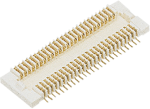 Steckverbinder, 16-polig, 2-reihig, RM 0.5 mm, SMD, Buchse, vergoldet, AXK5F16547YG