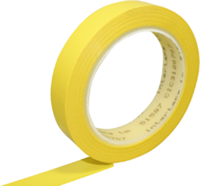 Elektronik Klebeband, 12 x 0.056 mm, Polyester, gelb, 66 m, 51587-17-66-12