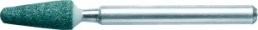 Schleifstein, Ø 4.8 mm, Schaft-Ø 3.2 mm, Kegelspitze, Siliziumkarbid, 26154922JA