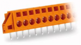Steckverbinder, 10-polig, RM 5.08 mm, gerade, orange, 231-640/023-000