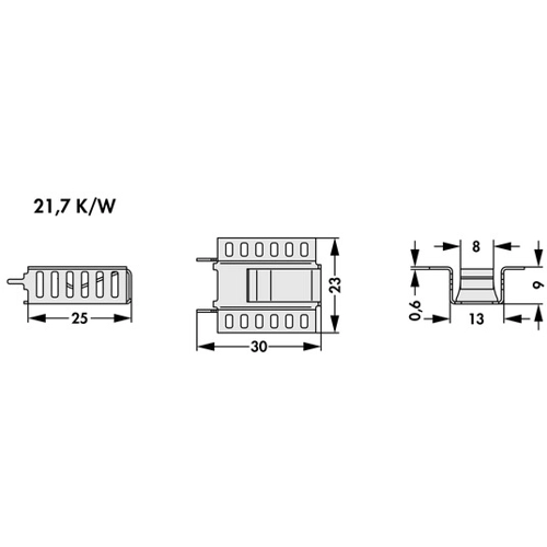 FK 266 MI 220 V Fischer Elektronik Kühlkörper Bild 2