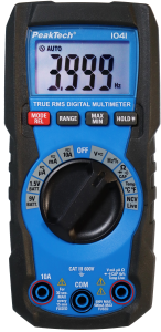 TRMS Digital-Multimeter P 1041, 10 A(DC), 10 A(AC), 600 VDC, 600 VAC, 100 mF, CAT III 600 V