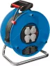 Kabeltrommel, 4-fach, 25 m, 13 A, blau, 1 21805 0