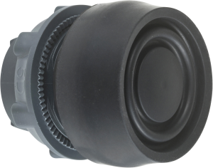 Frontelement, tastend, Bund rund, schwarz, Einbau-Ø 22 mm, ZB5AP2S