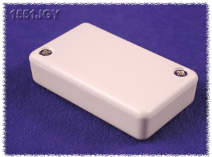 ABS Miniatur-Gehäuse, (L x B x H) 60 x 35 x 15 mm, lichtgrau (RAL 7035), IP54, 1551JGY