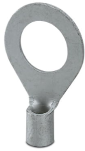 Unisolierter Ringkabelschuh, 10 mm², AWG 8, 13 mm, M12, metall