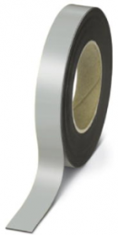 Magnetschild, 25 mm, Band silber, 15 m, 1014307