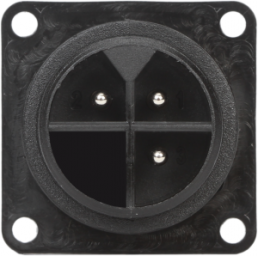 Stecker, 3-polig, Kabelmontage, Schraubanschluss, 0,5-2,5 mm², schwarz, WPP-0300M25