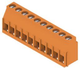 Leiterplattenklemme, 10-polig, RM 5.08 mm, 0,08-6,0 mm², 20 A, Zugbügel, orange, 1001910000